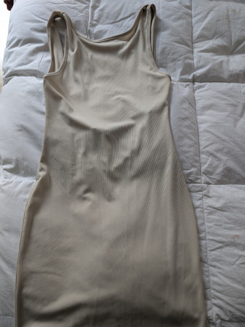Ribbed Tank Top - Blue, Sage, Brown, Cream - Picture 2 of 3